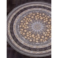 Иранский ковер Shahname 1200 258 Серый круг